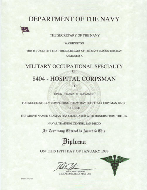 Corpsman Training Navy