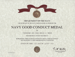 Navy Good Conduct Ribbon